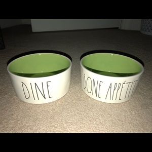 Rae Dunn Ceramic Dog Bowls